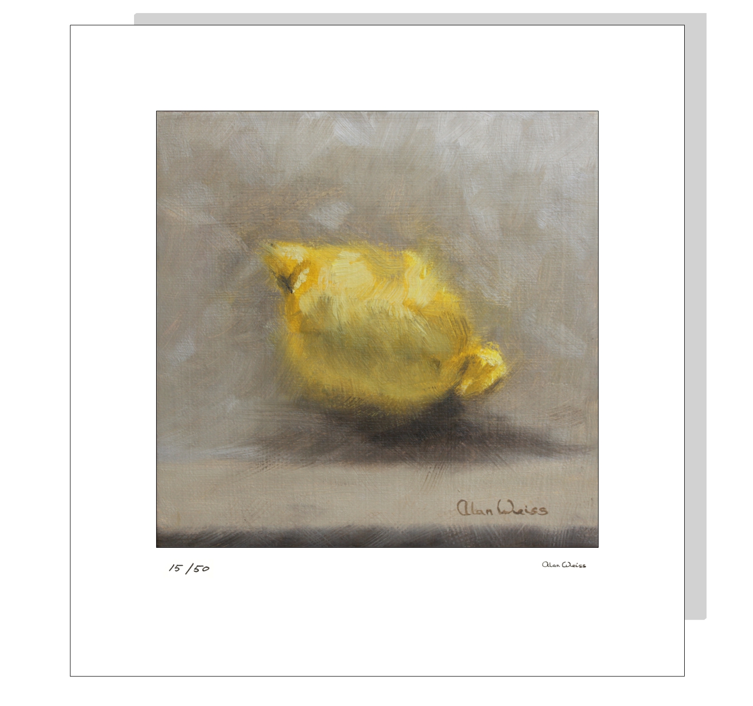 Lemon Painting Print Front